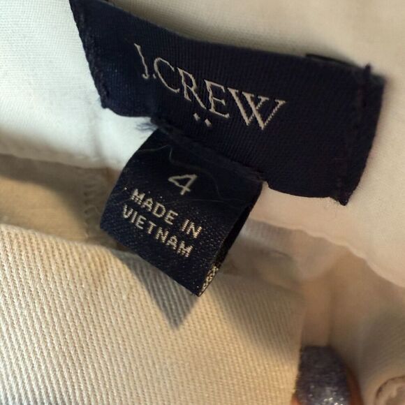 J. Crew Women's 5" Chino Shorts Light Gray 100% Cotton Size 4 - Picture 11 of 14